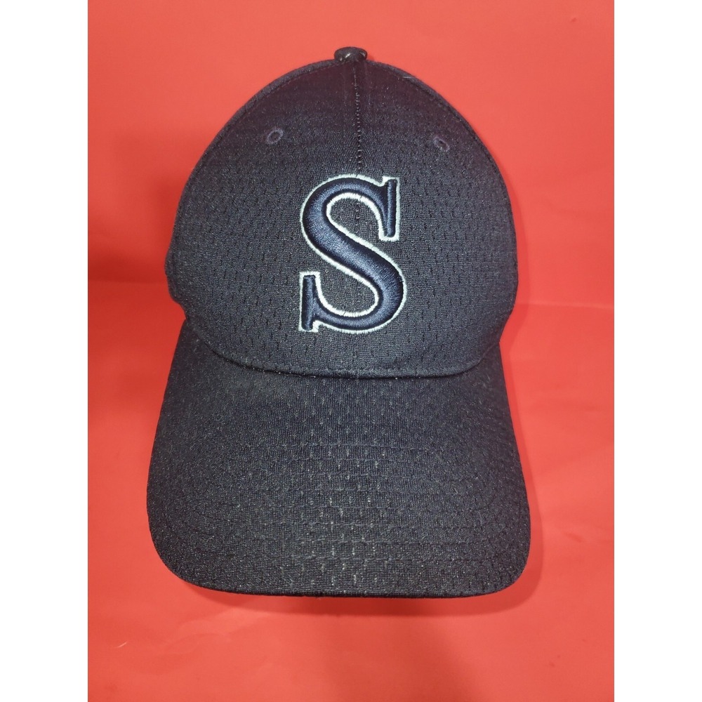 Dark Blue Hat Mens One Size Letter S Adjustable Snapback Monogram Richardson